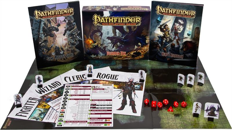 Файл:Содержание коробки Beginner Box для Pathfinder 1.jpg