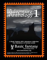 Силуэт замка на фоне звёдного нета. Adventure Anthology 1 / A Basic Fantasy RPG Adventure Collection For Characters of Various Levels / Basic Fantasy Role-Playing Game