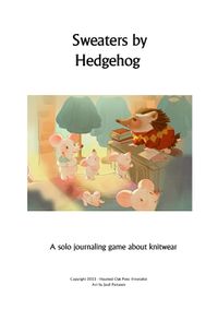 Мышиная семья в магазине у ёжика. Sweaters by Hedgehog / A solo journalling game about knitwear