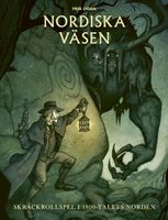 Мужчина подходит в чудовищу, держа фонарь и пистолет. Fria Ligan / Nordiska väsen / Skräckrollspel i 1800-talets Norden