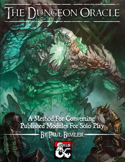 Партия бьётся против огромного элементаля земли. The Dungeon Oracle / A Method for Converting Published Modules for Solo Play / By Paul Bimler