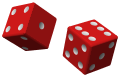 Two red dice.svg